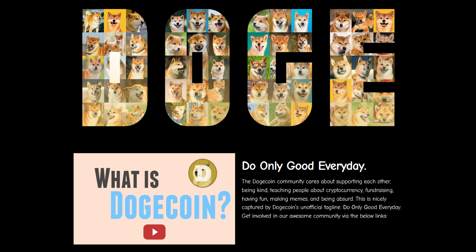 De grootste meme coin ooit, DOGE