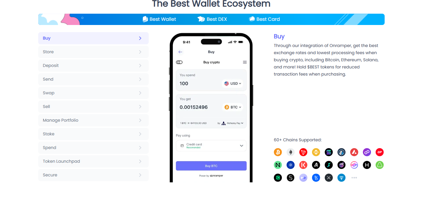 Best Wallet, beste crypto wallet voor meme tokens