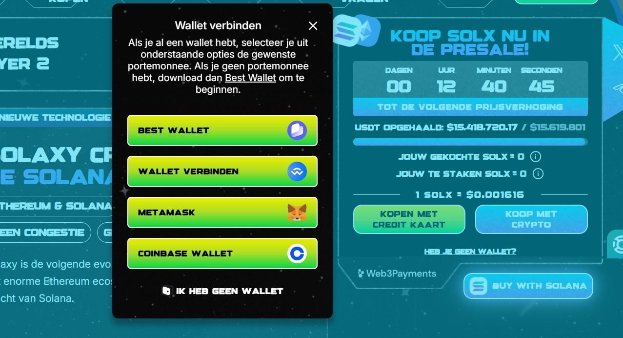 presale nieuwe crypto
