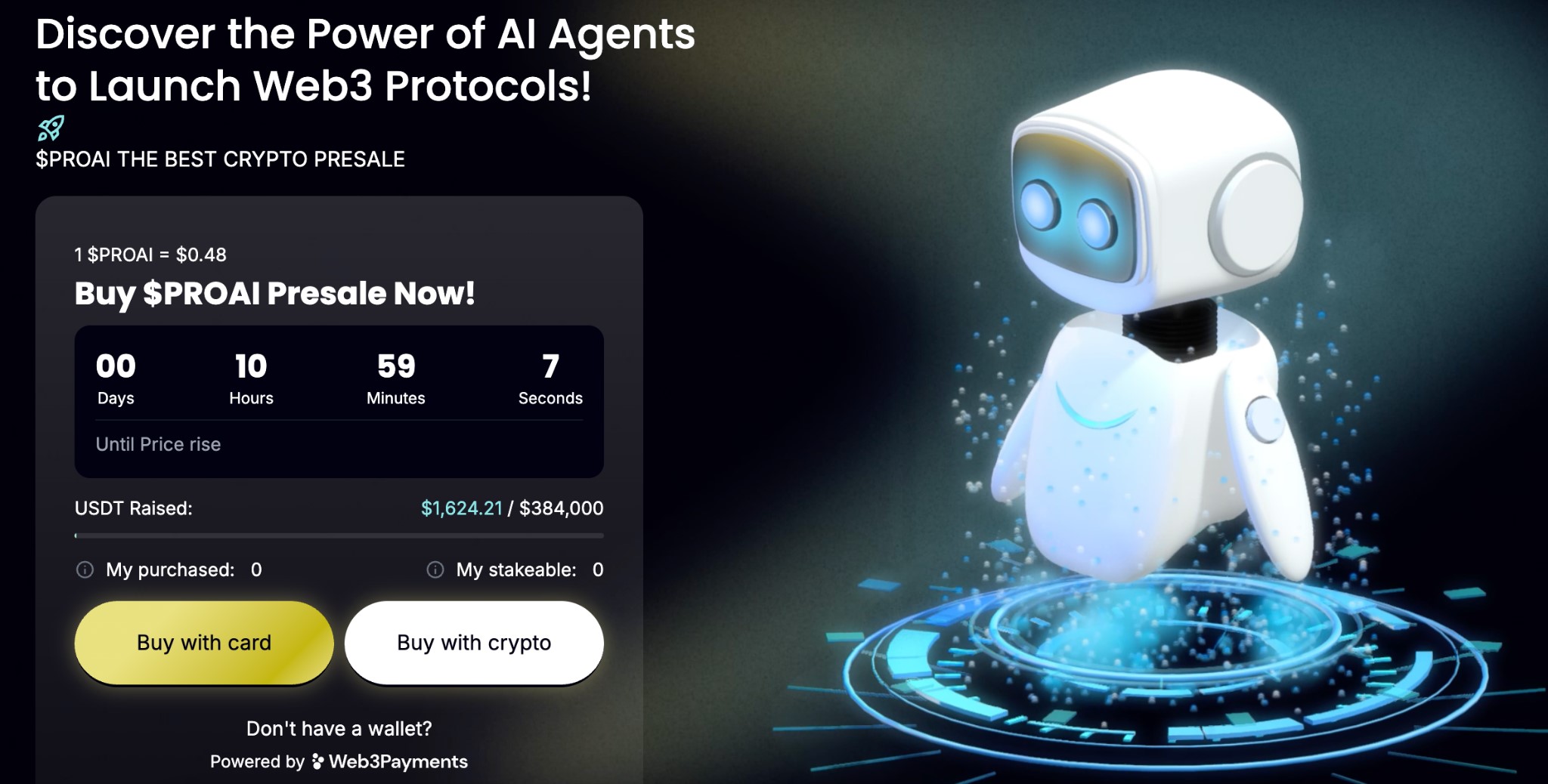 Homepage Protocol AI: nieuwe cryptomunt