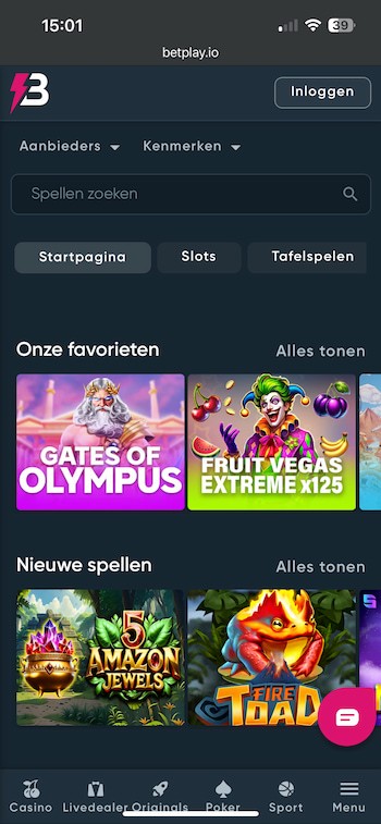 Bij Betplay speel je Plinko balls