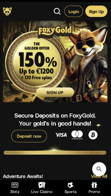 FoxyGold casino zonder Cruks stortingsbonus