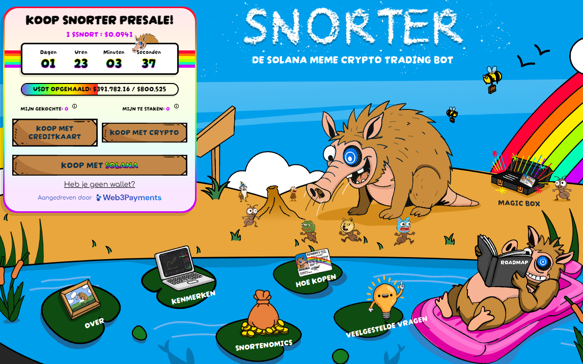 Snorter Bot ($SNORT) presale 2025