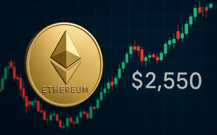 Ethereum beweegt vlak rond $2550 – beleggers in afwachting van ETF-nieuws