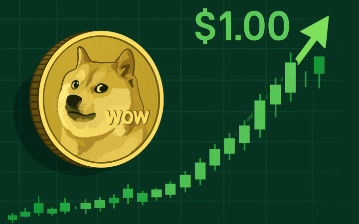 Dogecoin koers veert op na 600 dagen: $1 in zicht?