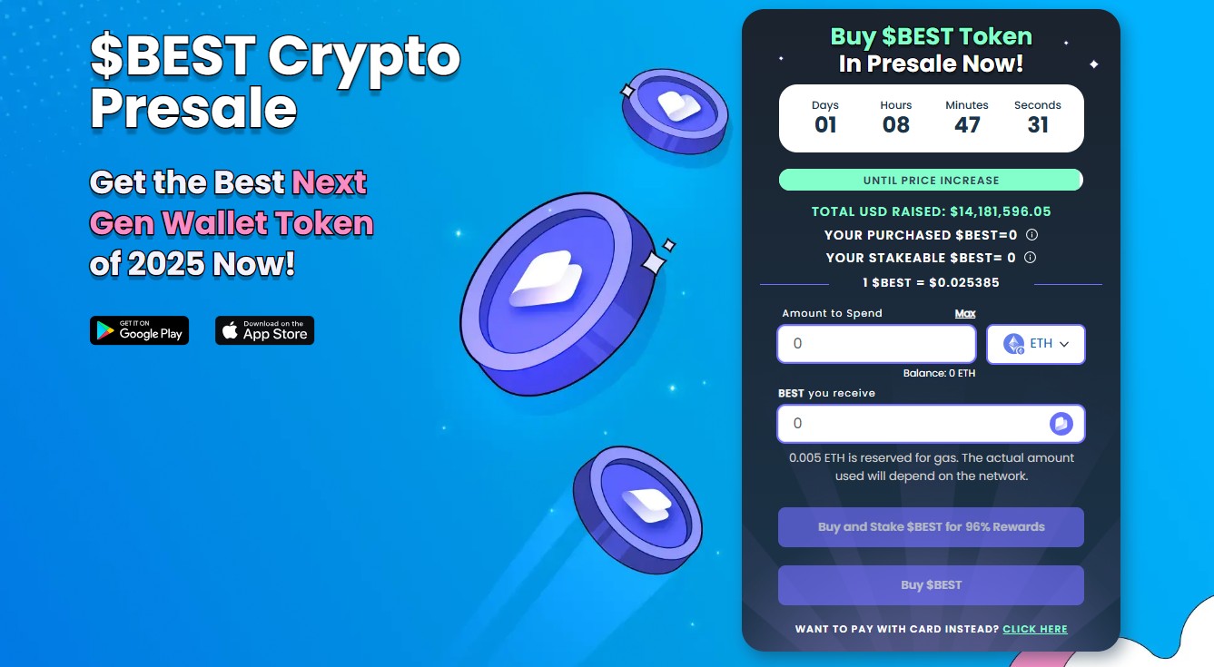 $BEST presale ethereum token
