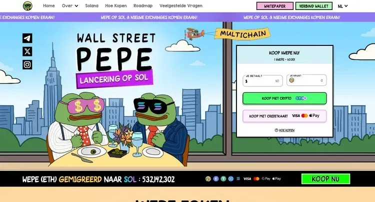 Wall Street Pepe (SOL), welke altc oin gaat exploderen