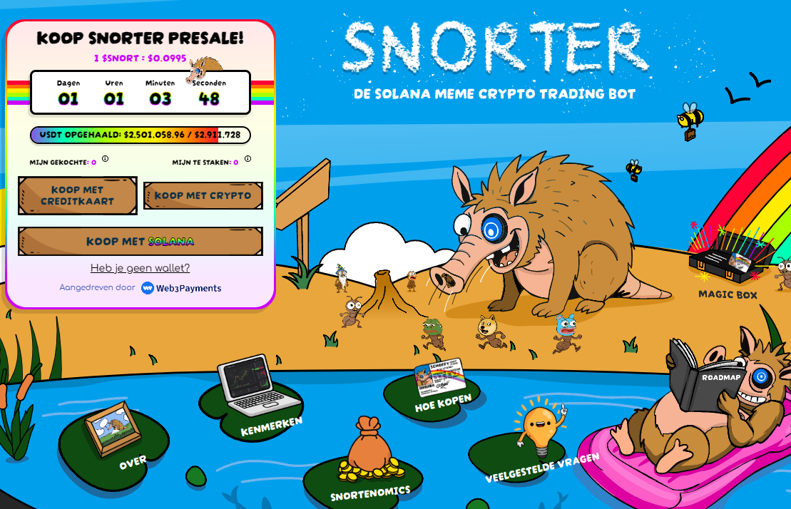 Snorter Bot ($SNORT) presale 2025