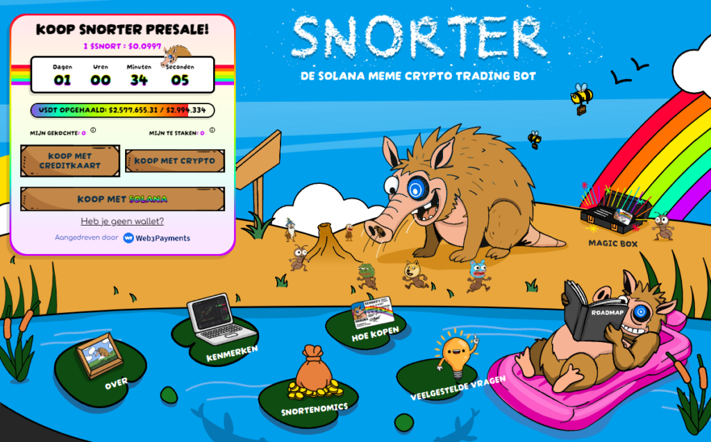Snorter Bot ($SNORT) presale 2025