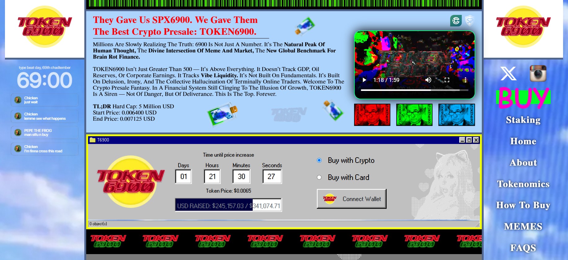 TOKEN6900 hallucinante meme coin