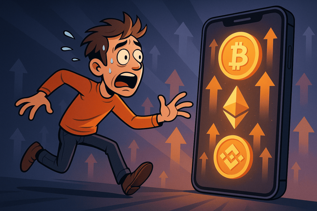 Een visuele representatie van crypto FOMO