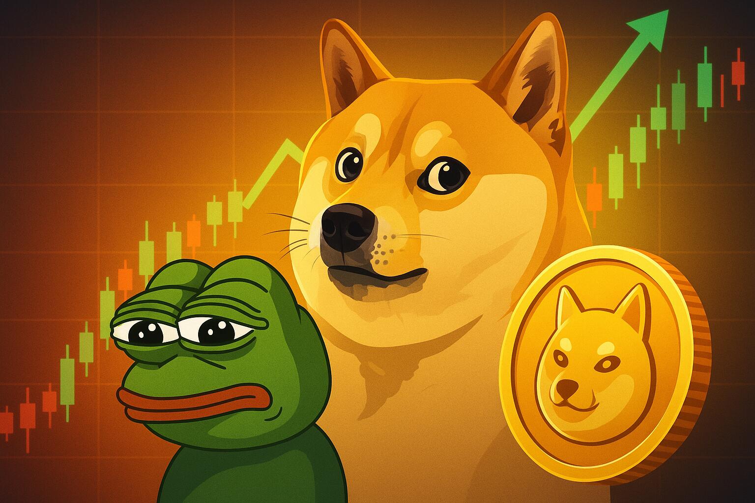 Herstelt de PEPE-koers terwijl DOGE crypto domineert met 5 miljard dollar memecoin-pump?
