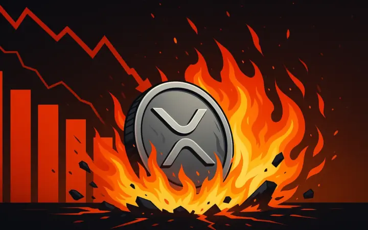 XRP koers test cruciale steun na $47 miljoen liquidaties — whales blijven accumuleren