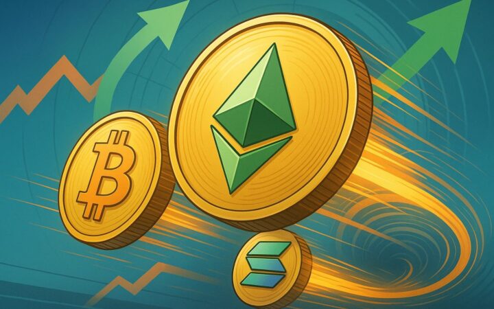 Ethereum koers stijgt 6% deze week terwijl Bitcoin en Solana achterblijven – rotatie in de markt?
