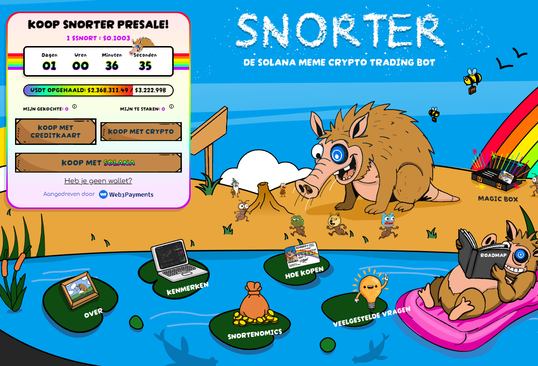 Snorter Bot ($SNORT) presale 2025
