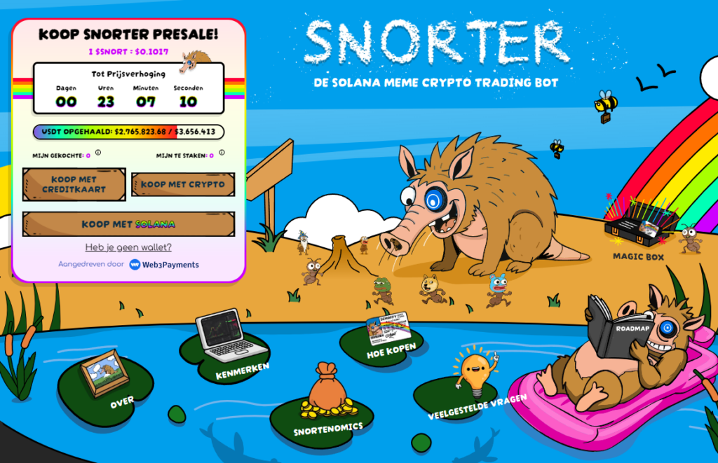 Snorter Bot ($SNORT) presale 2025