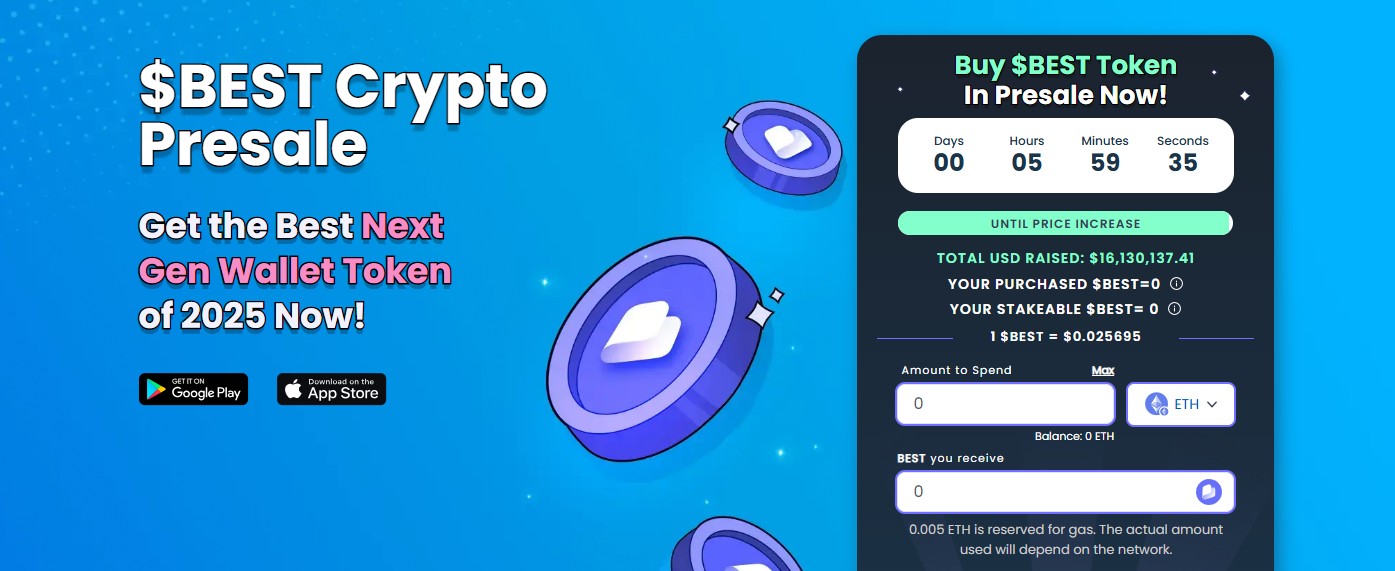 $BEST wallet crypto presale