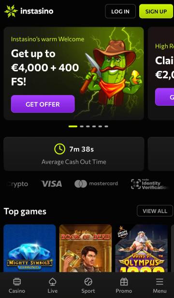 Instasino, het buitenlandse casino met een groot aanbod aan games