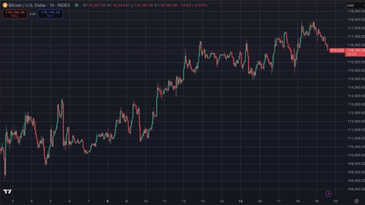 Bitcoin koers richting $118K terwijl VanEck inzet op nieuwe crypto bull run.
