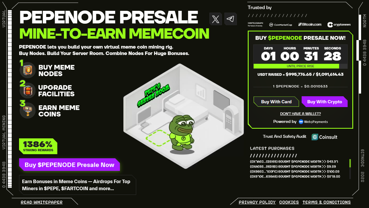 PEPENODE ($PEPENODE) presale 2025