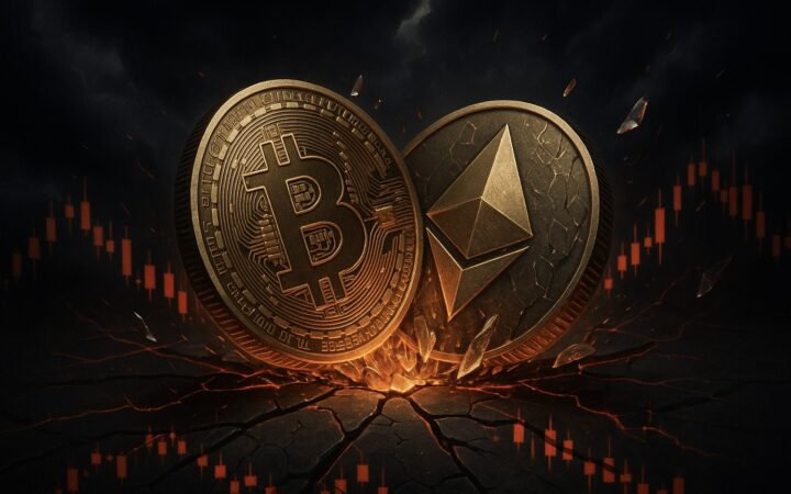 Crypto crash: Bitcoin en Ethereum ETF’s verliezen $672 miljoen in 48 uur