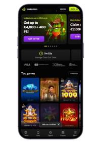 Instasino home mobile, casino zonder Cruks