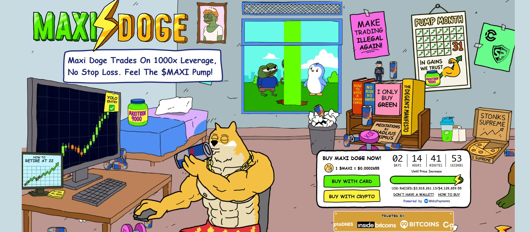 Maxi Doge is een potentiële x100 crypto