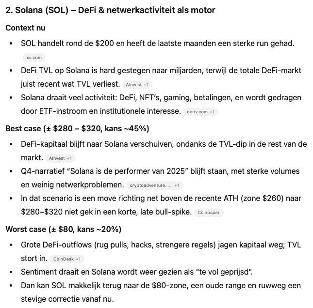 Antwoord ChatGPT Solana