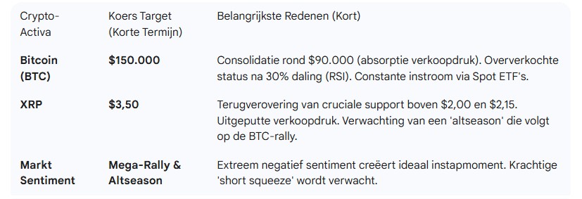 Gemini 3 voorziet dat de crypto markt weer gaat stijgen