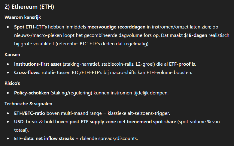 Kansen en risico's voor Ethereum - Bron ChatGPT