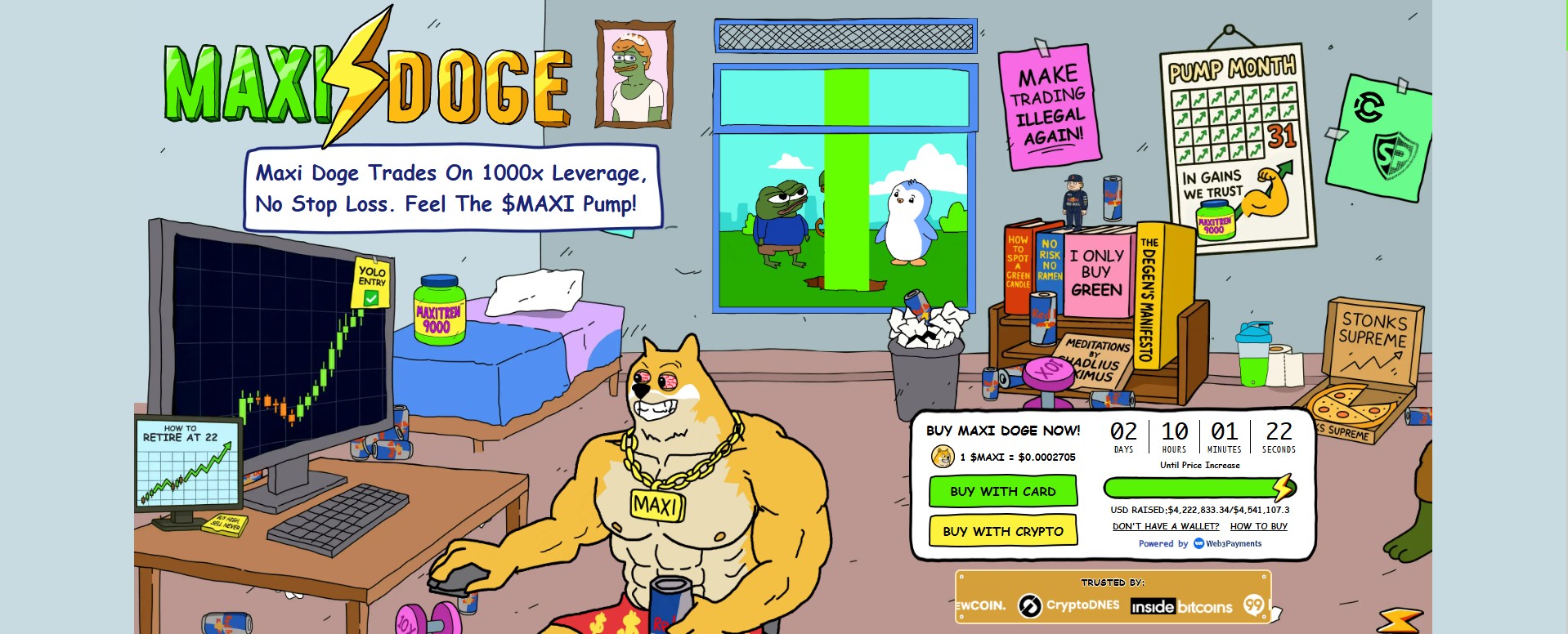 Maxi Doge is een nieuwe presale crypto