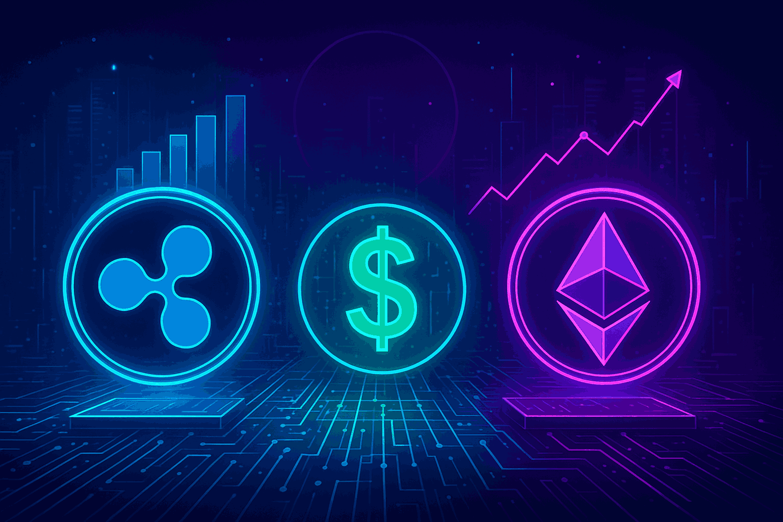 XRP vs Ethereum: Nasdaq analyseert stablecoin strijd