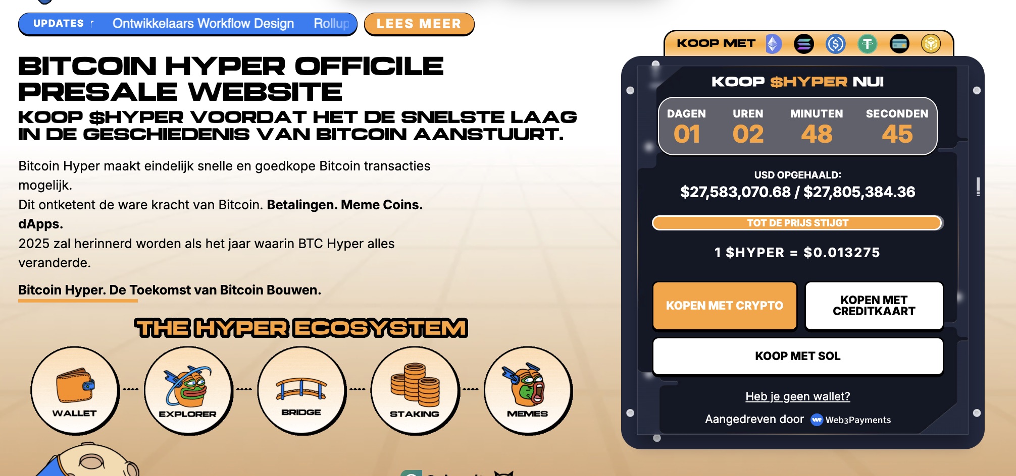 Bitcoin Hyper $HYPER presale