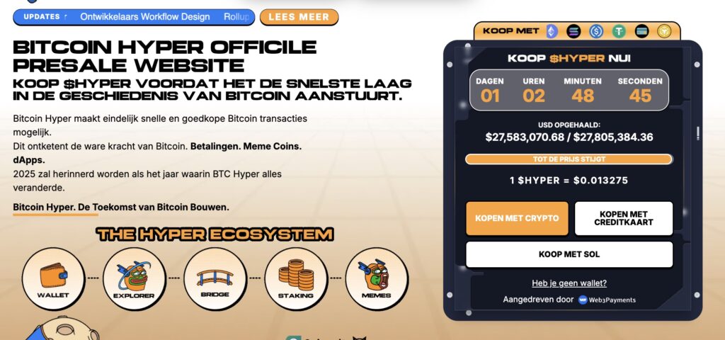 Bitcoin Hyper $HYPER presale