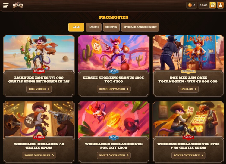 Lizaro Bonussen beste online casino buitenland