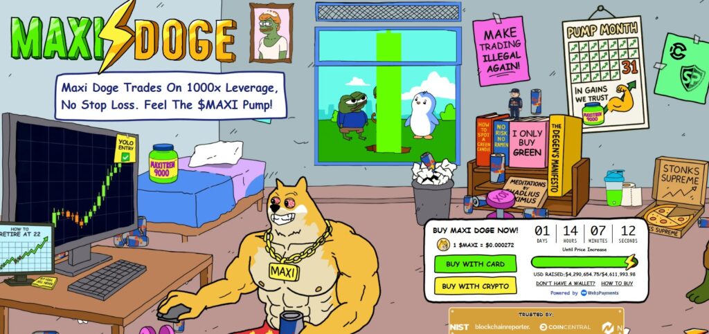 Maxi Doge is een nieuwe presale crypto