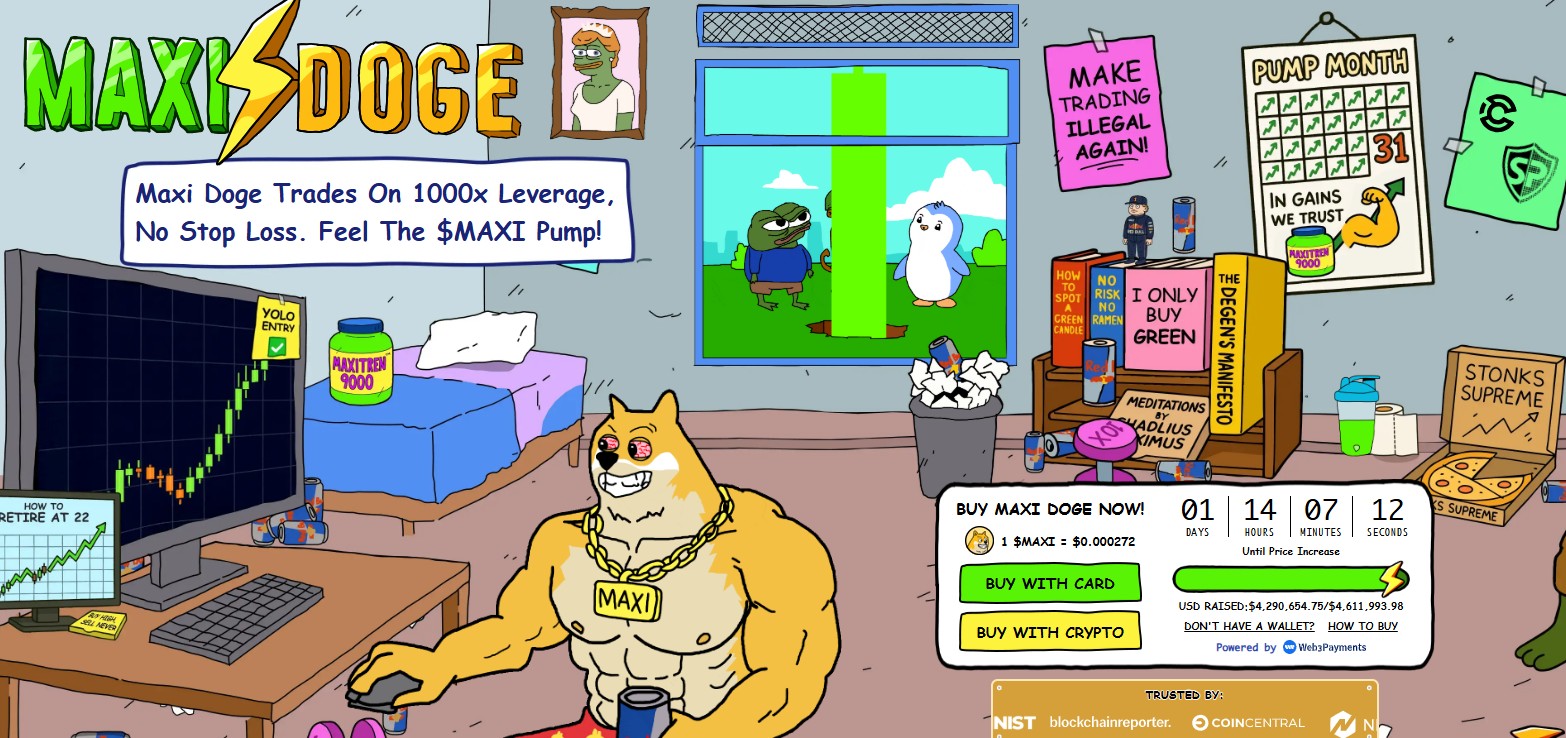 Maxi Doge is een nieuwe presale crypto