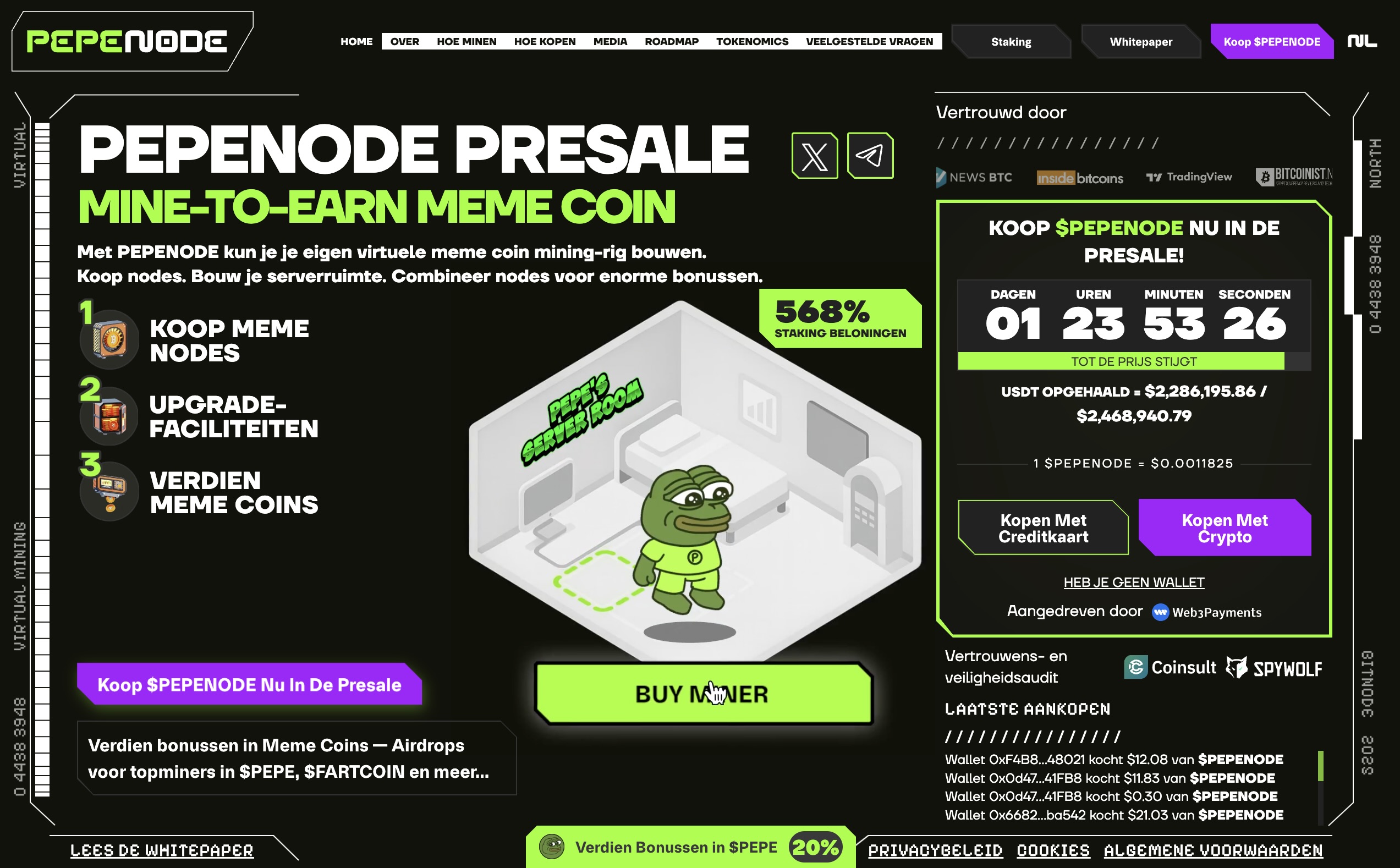 PEPENODE presale