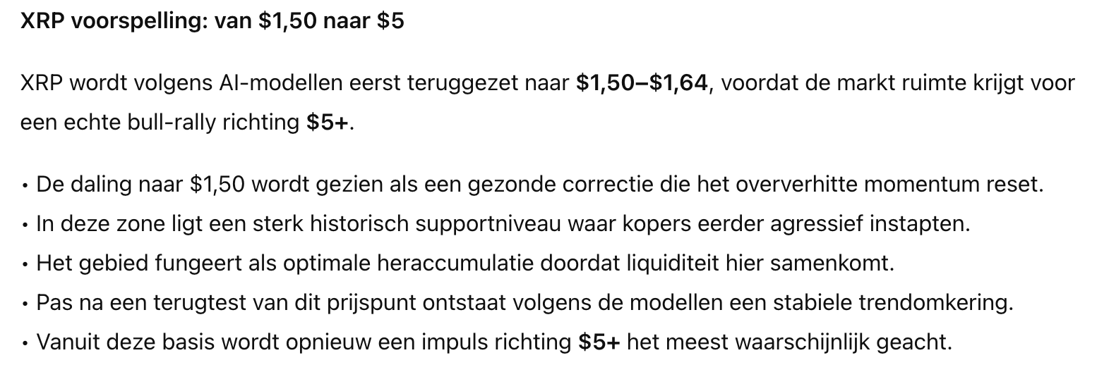 GPT-5 voorspelling voor XRP. Bron: OpenAI