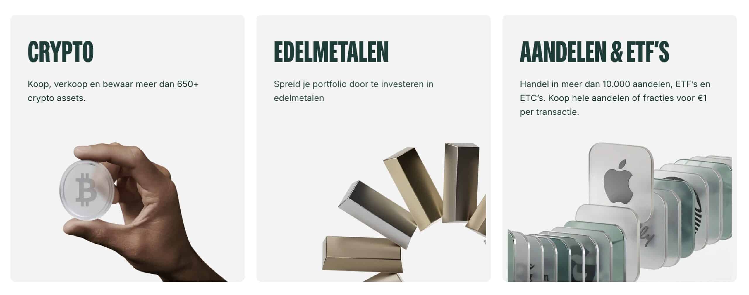 Alle investeringen op Bitpanda