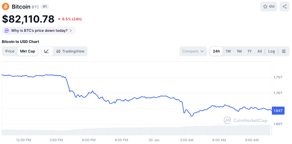 Bitcoin Market Cap - bron: CoinMarketCap