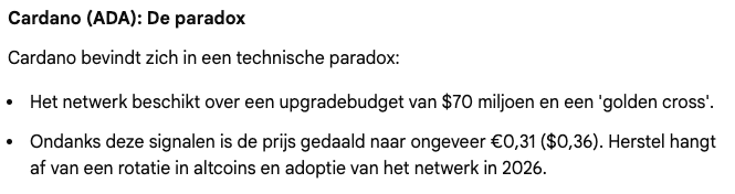 Cardano voorspellingen - bron: Gemini AI