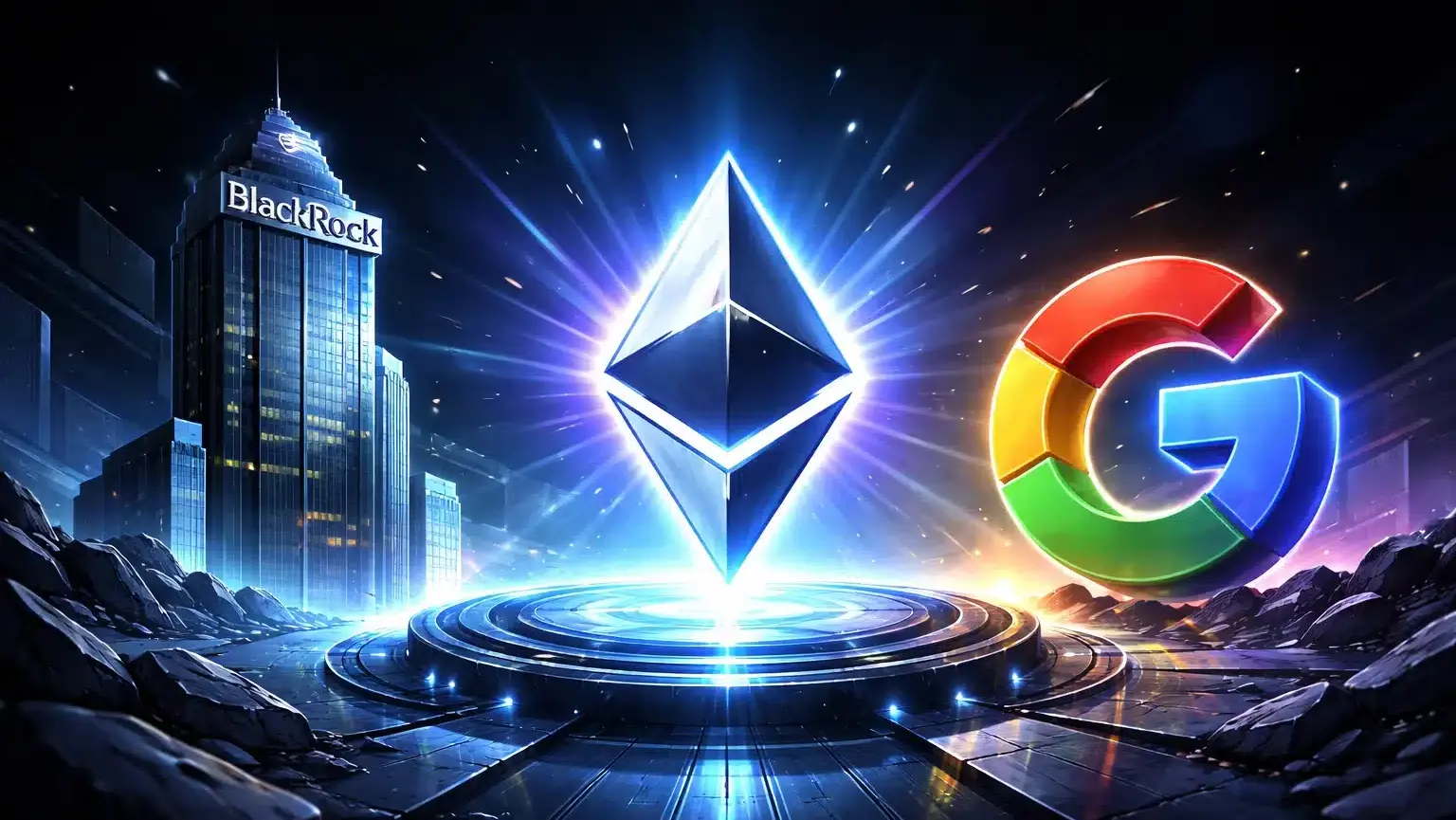 Ethereum bespreekt BlackRock en Google samenwerking – ETH naar $10.000 voor juni?