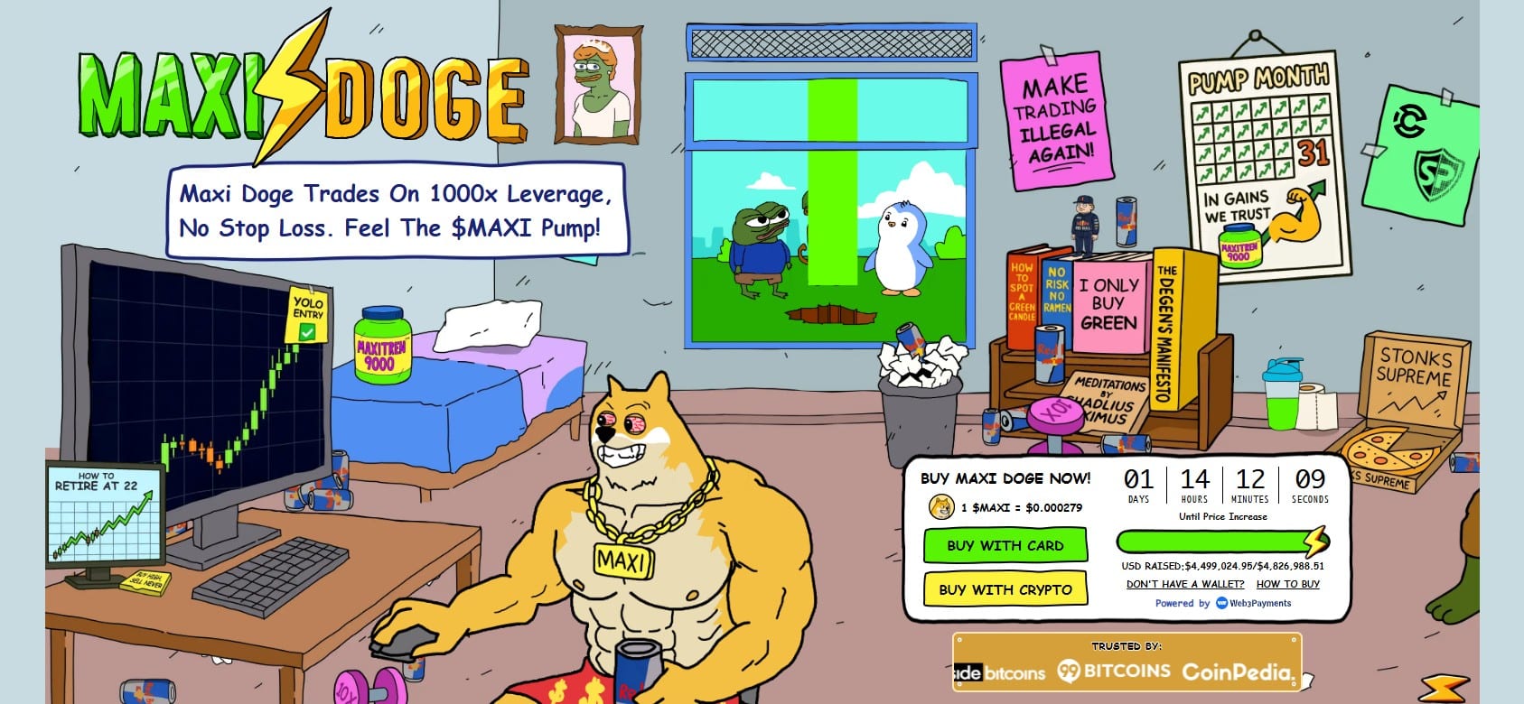 Maxi Doge, een nieuwe meme coin met potentie