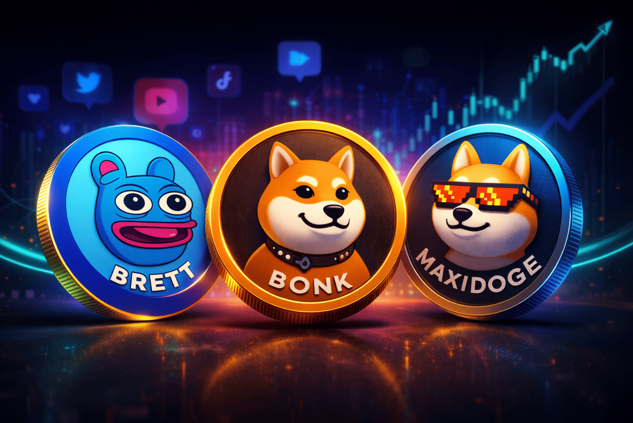 Top 3 crypto memes om in de gaten te houden in januari 2026