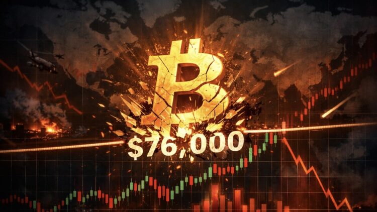 Bitcoin crash onder $76.000 na VS-Iran conflict – wat gaat BTC doen deze week?