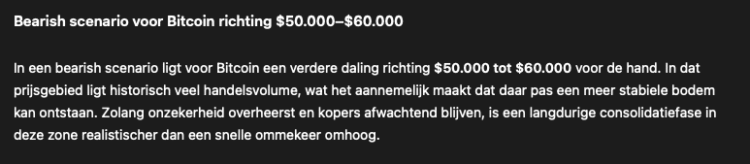 ChatGPT analyseert Bitcoin koers na crypto crash.