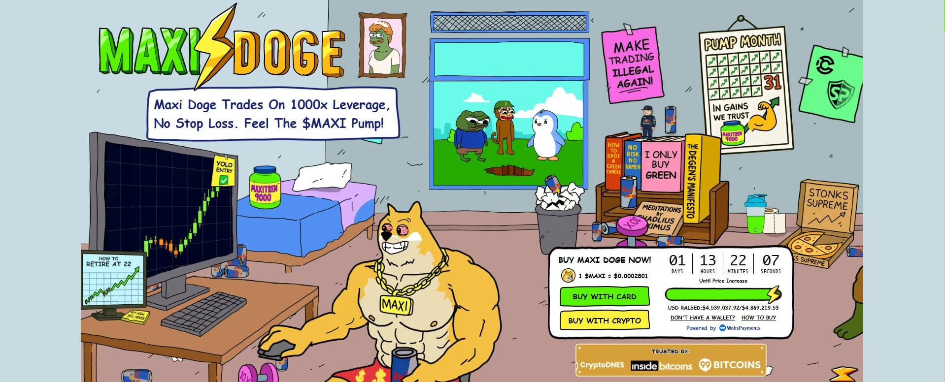 $MAXI wil investeerders belonen met meerdere pumps.