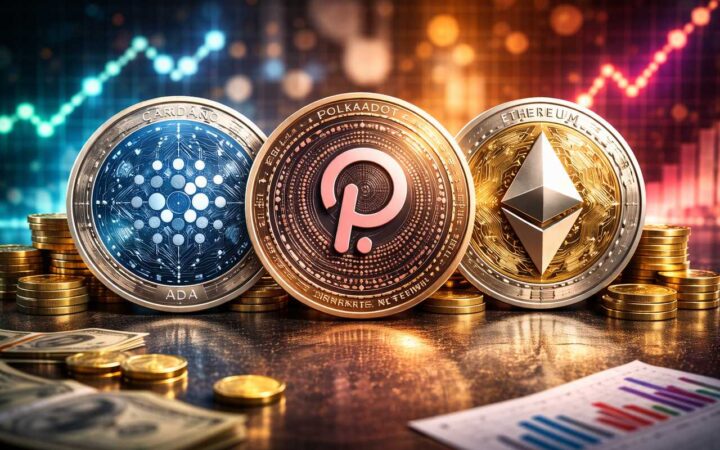 Top 3 cryptomunten voor 2026: ChatGPT verwachting voor ADA, DOT en ETH koersen