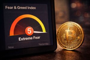 Bitcoin koers zakt naar $64.000 – Fear & Greed op 5 voor het eerst sinds COVID